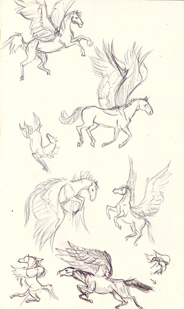 pegasus sketches
