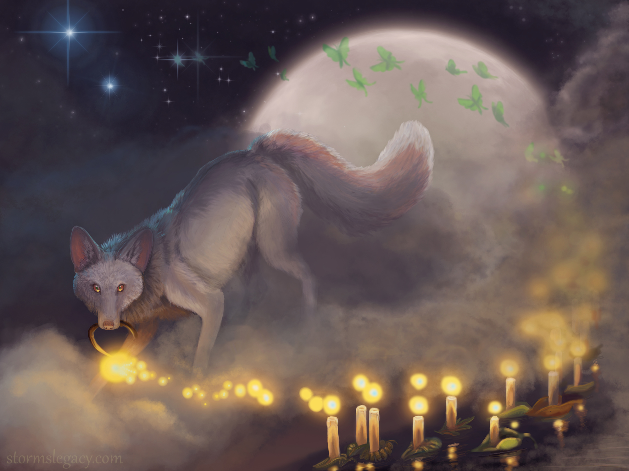 Candleight Digital Painting By Stormslegacy