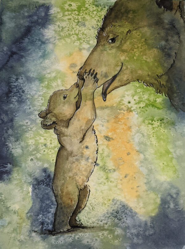 Mama Bear Watercolor
