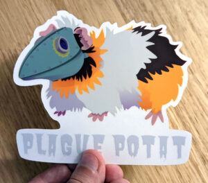 plague potat sticker